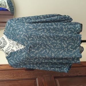 V neck plus size top